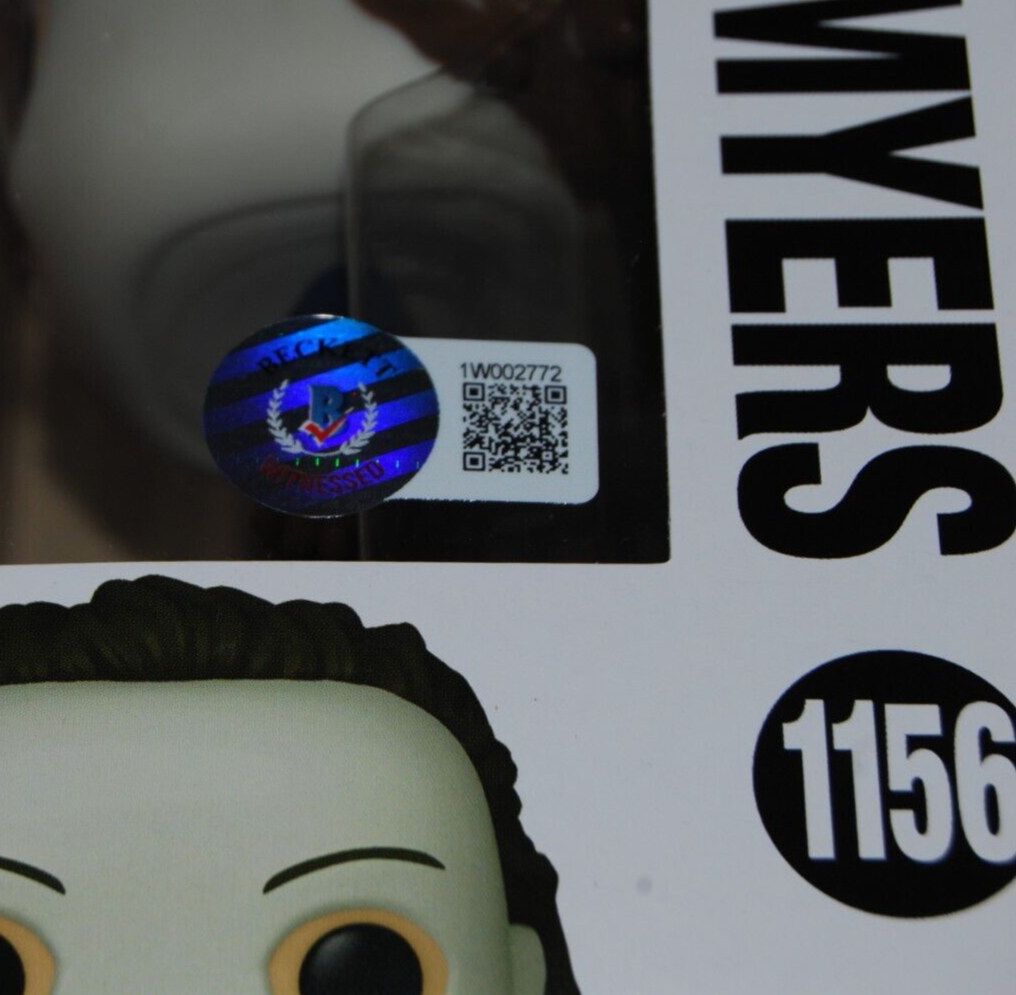 NICK CASTLE & TOMMY LEE WALLACE signed (HALLOWEEN) Funko pop #1156 BAS 1W002772