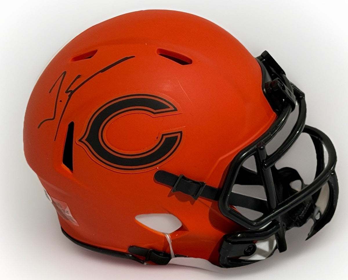 TREMAINE EDMUNDS signed (CHICAGO BEARS) 🐻 mini football helmet JSA COA CK19757