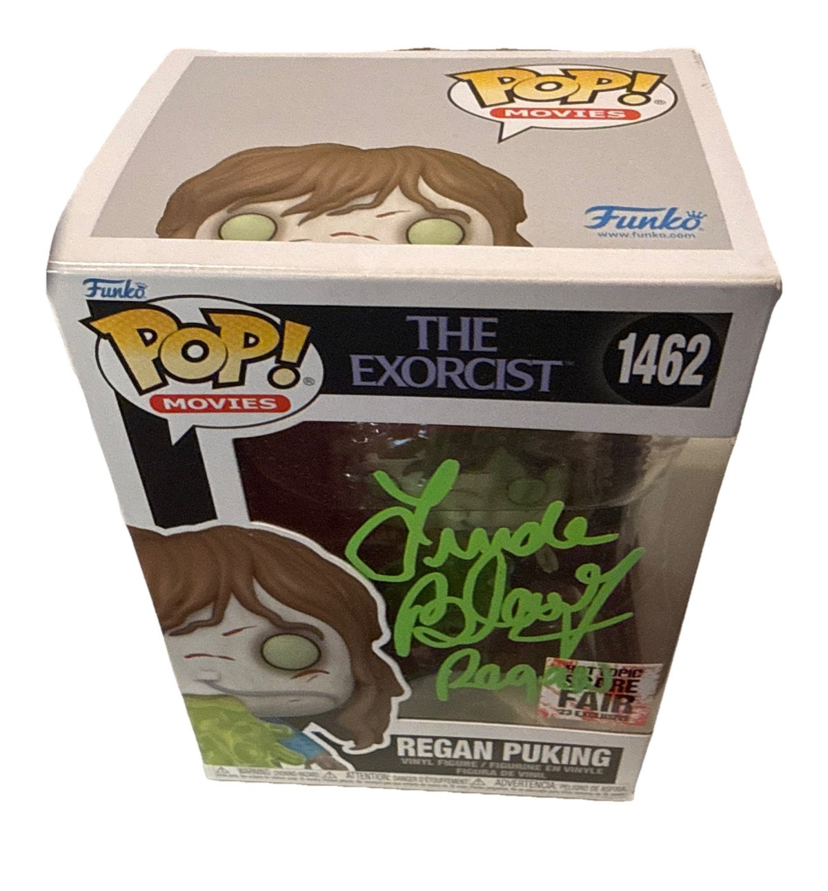 LINDA BLAIR signed (THE EXORCIST) #1462 Regan Puking Funko Pop JSA CI94601