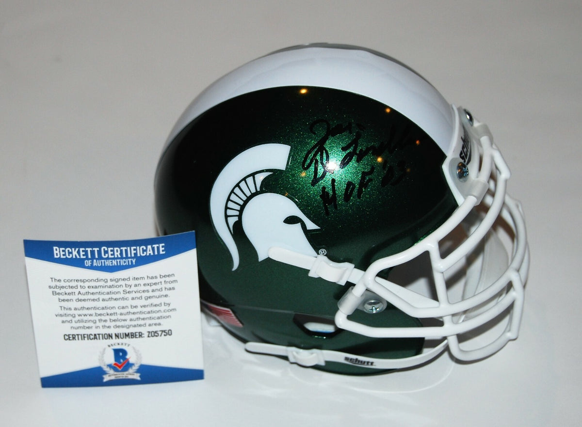 JOE DELAMIELLEURE signed (MICHIGAN STATE) mini football helmet BECKETT Z05750