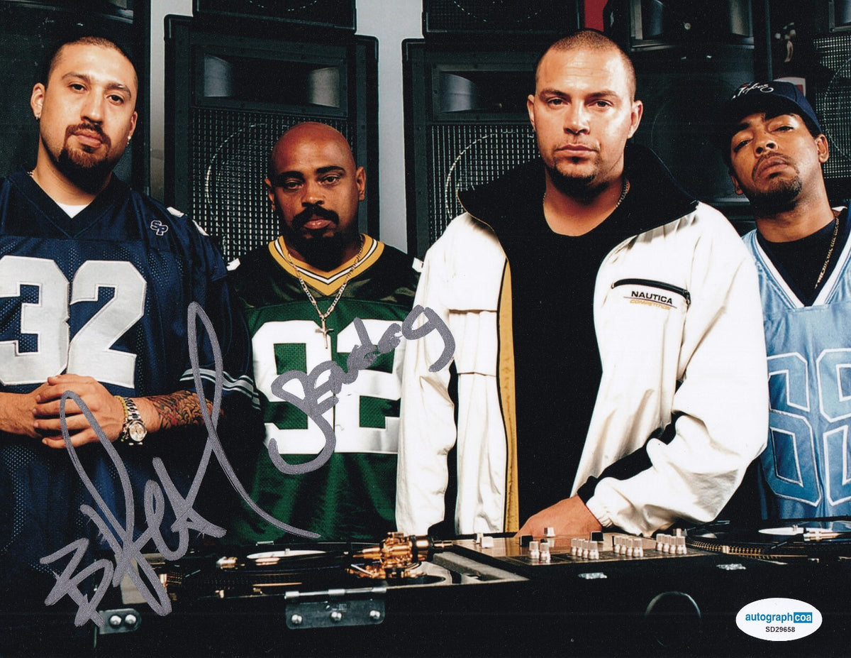 B-REAL and SEN DOG signed (CYPRESS HILL) Music 8x10 photo ACOA SD29658