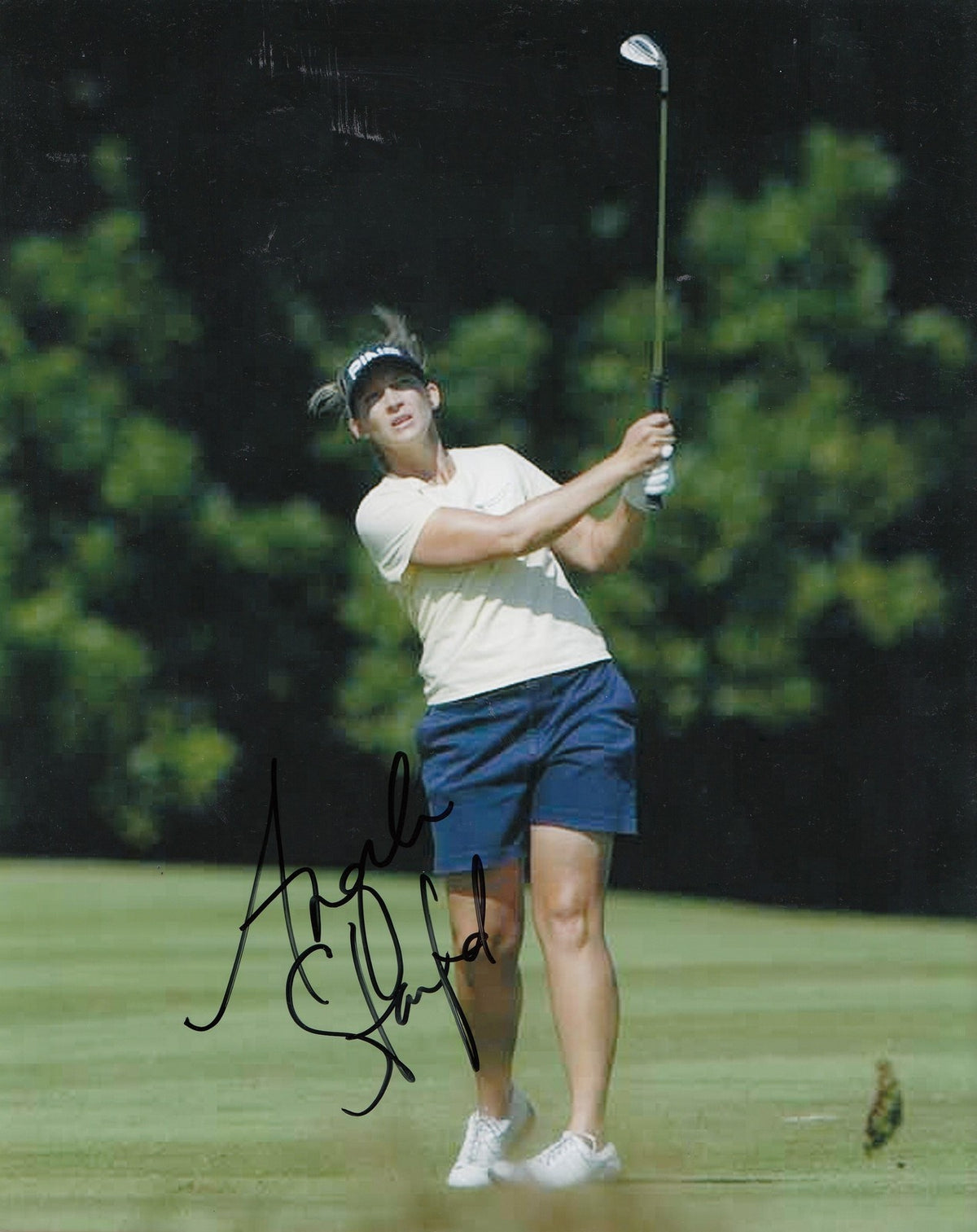 ANGELA STANFORD signed *LPGA* WOMENS GOLF 8X10 photo W/COA *USA* SOLHEIM CUP #3