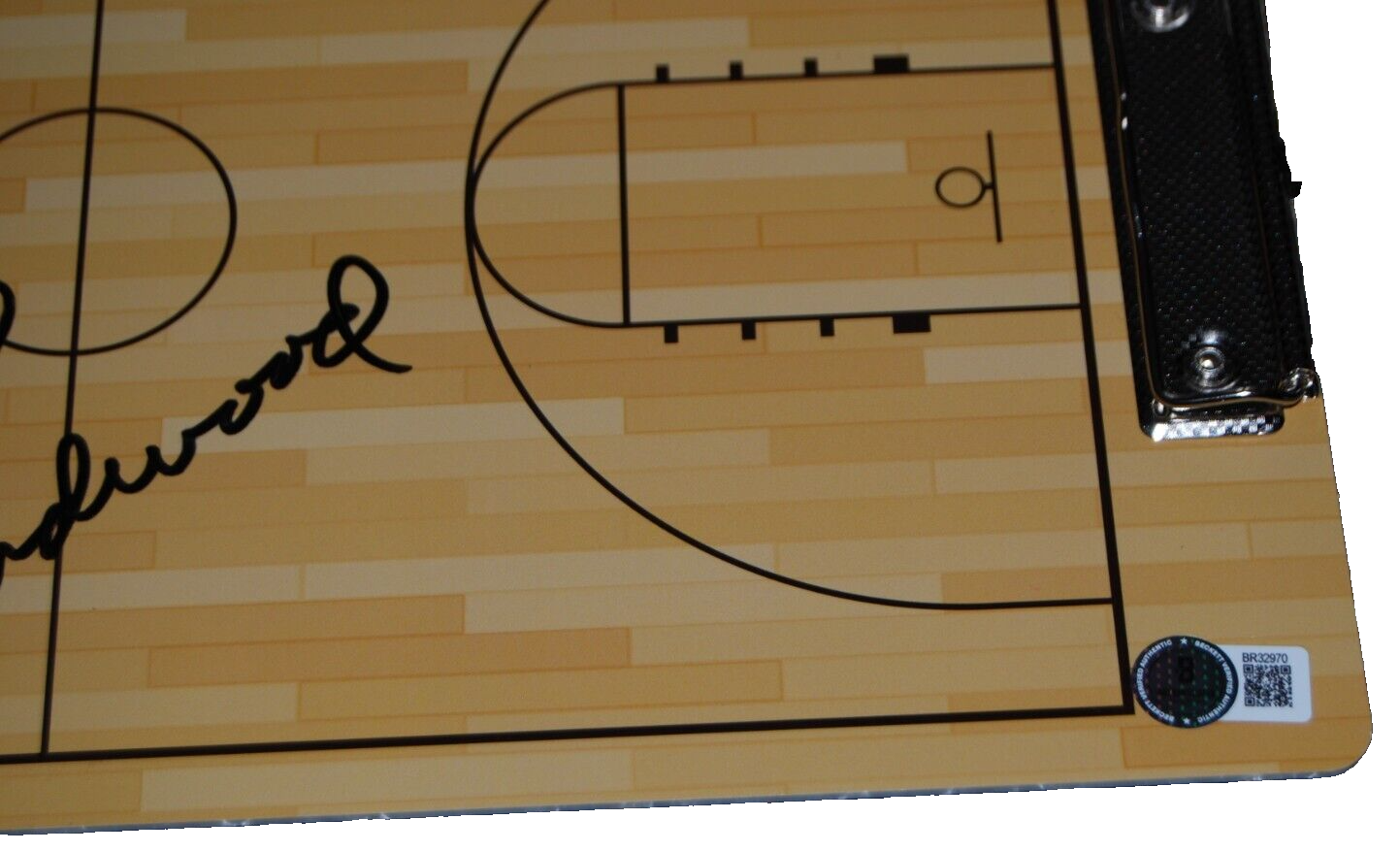 BRAD UNDERWOOD signed (ILLINOIS ILLINI) Coaches clipboard BECKETT BAS BR32970