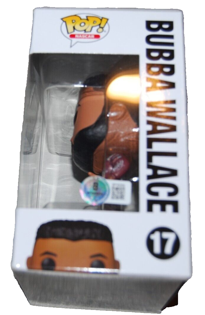 BUBBA WALLACE signed (NASCAR) autograph Racing FUNKO POP #17 BECKETT BAS BP30269