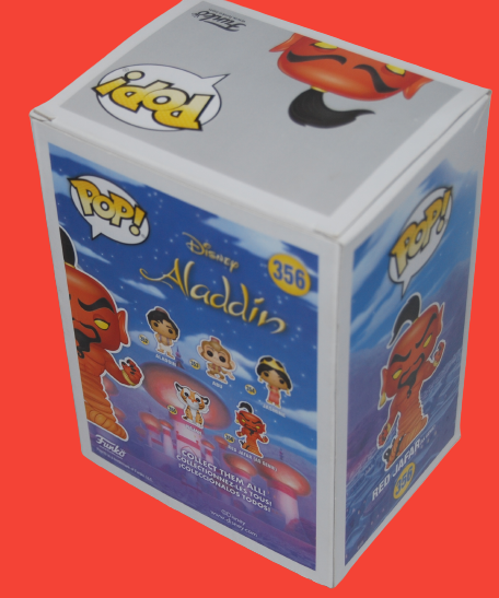 JONATHAN FREEMAN signed (RED JAFAR) Disney Aladdin Funko Pop #356 BECKETT BAS