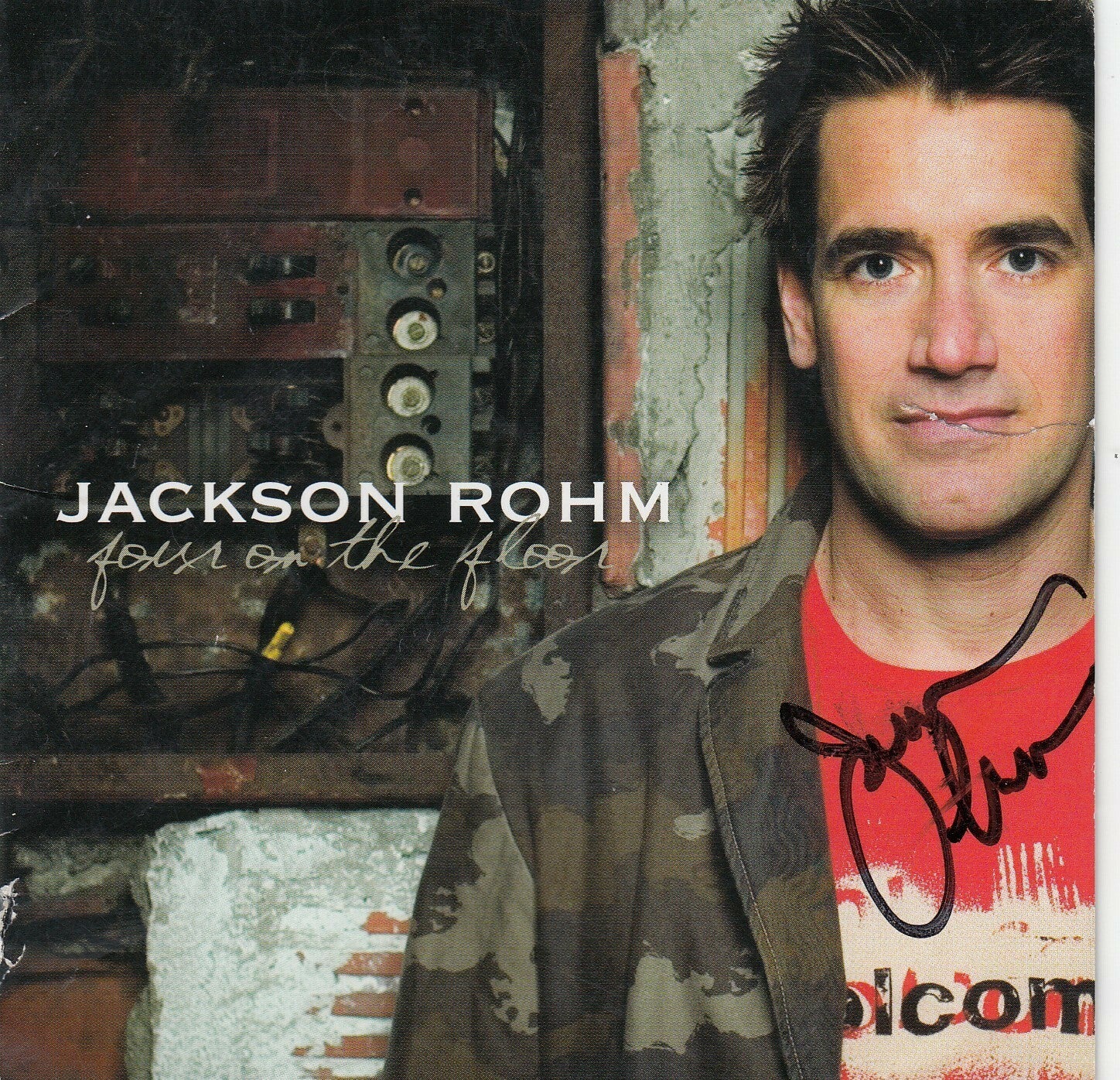 JACKSON ROHM signed (FOUR ON THE FLOOR) CD cover ALBUM W/COA