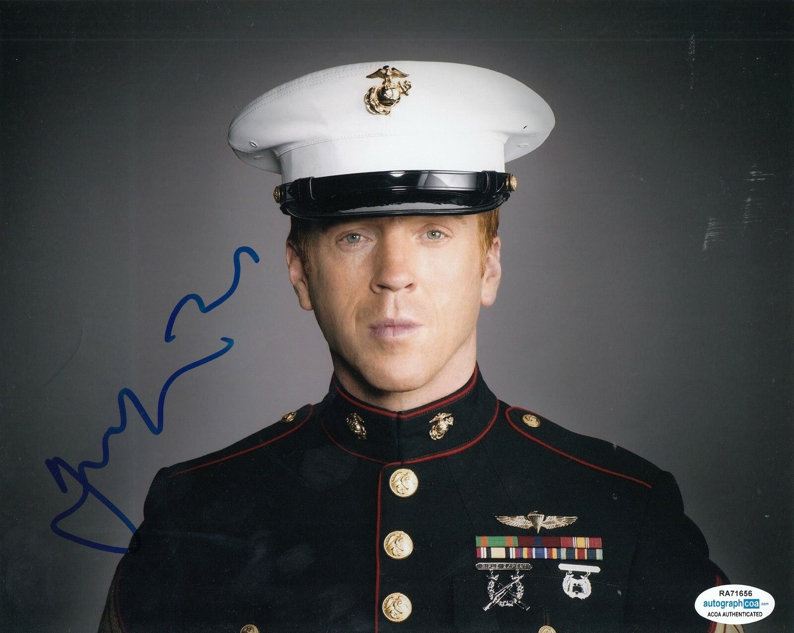 DAMIAN LEWIS signed (HOMELAND) TV Show 8X10 photo *Nicholas Brody* ACOA #1