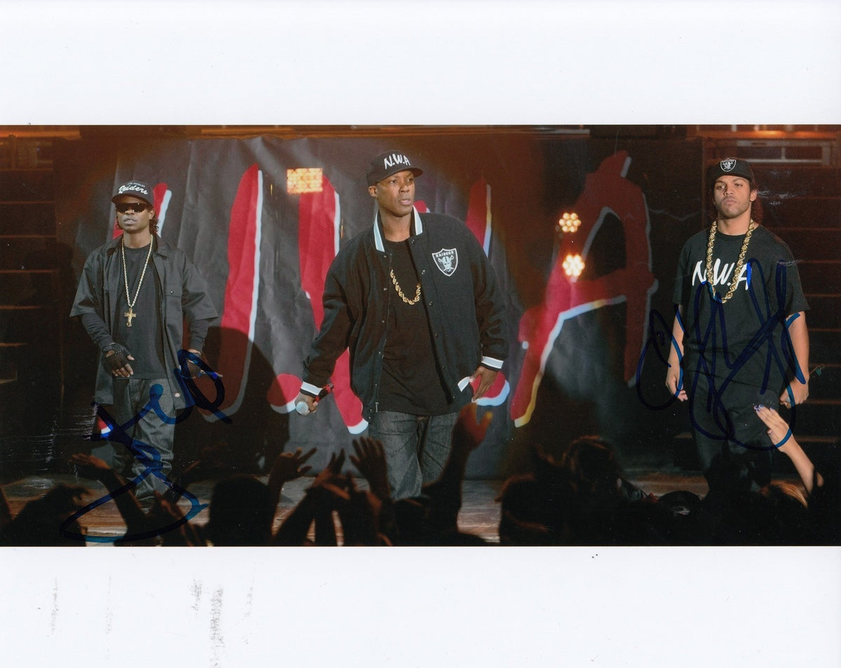 JASON MITCHELL & O'Shea JACKSON JR signed *Straight Outta Compton* 8X10 W/COA