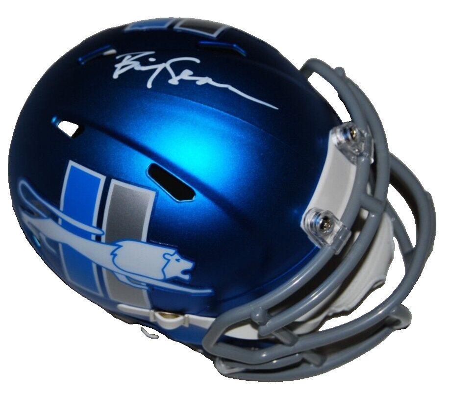 BIG SEAN signed (DETROIT LIONS) Rapper mini football helmet BECKETT BP30428