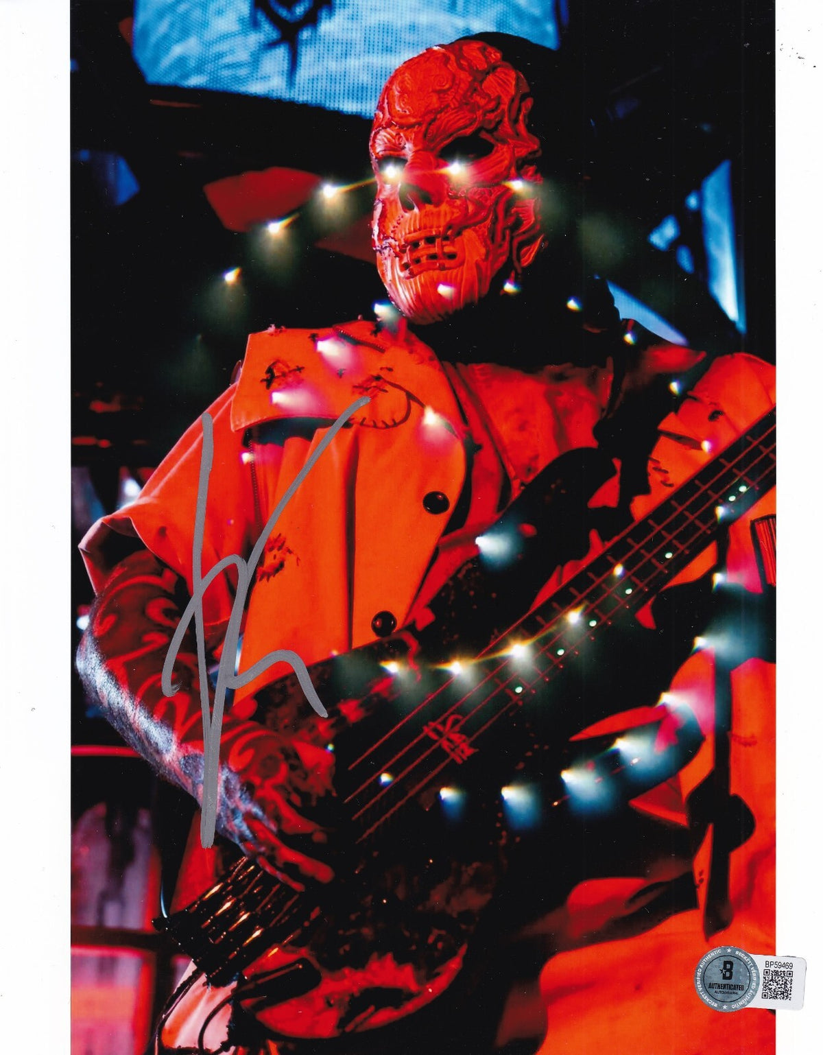 ALESSANDRO VENTURELLA signed (SLIPKNOT) VMAN music 8x10 photo BECKETT BP59469