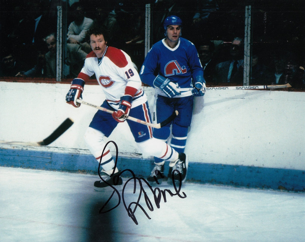 LARRY ROBINSON signed (MONTREAL CANADIENS) hockey 8X10 photo W/COA #2