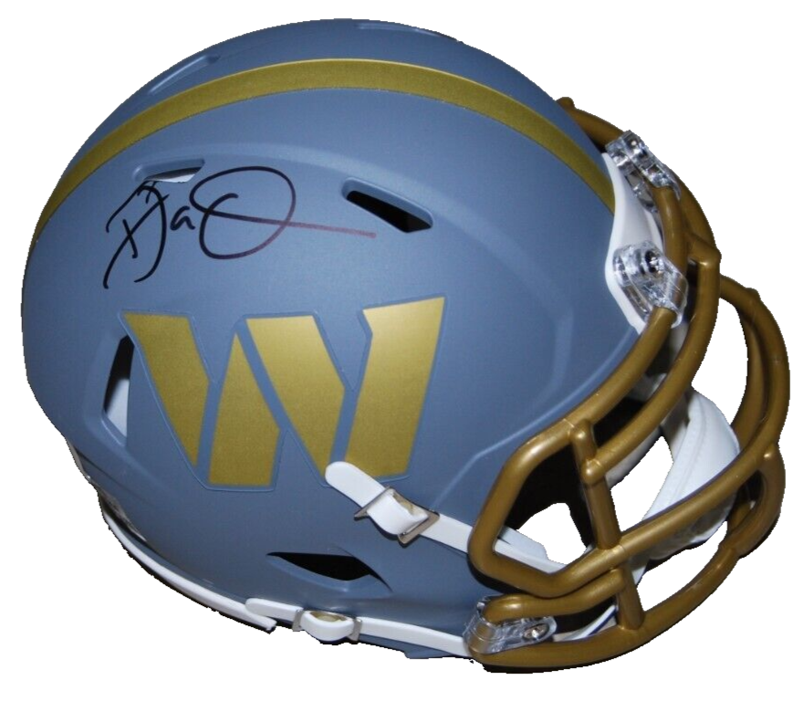 DAN QUINN signed (WASHINGTON COMMANDERS) slate mini helmet BECKETT BAS BR32581