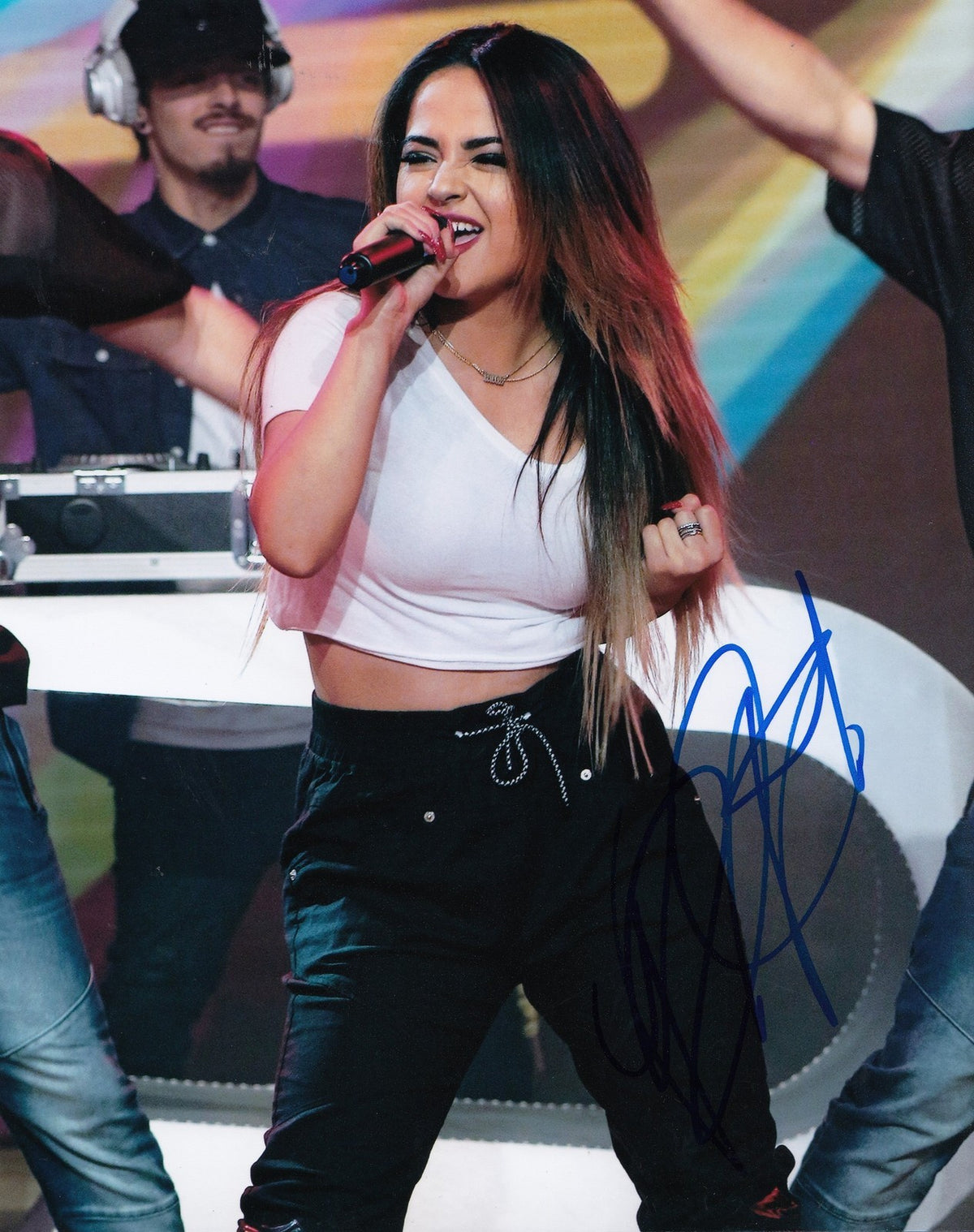 BECKY G Rebbeca Gomez signed *POWER RANGERS* (SINGER) 8X10 MOVIE photo W/COA #4