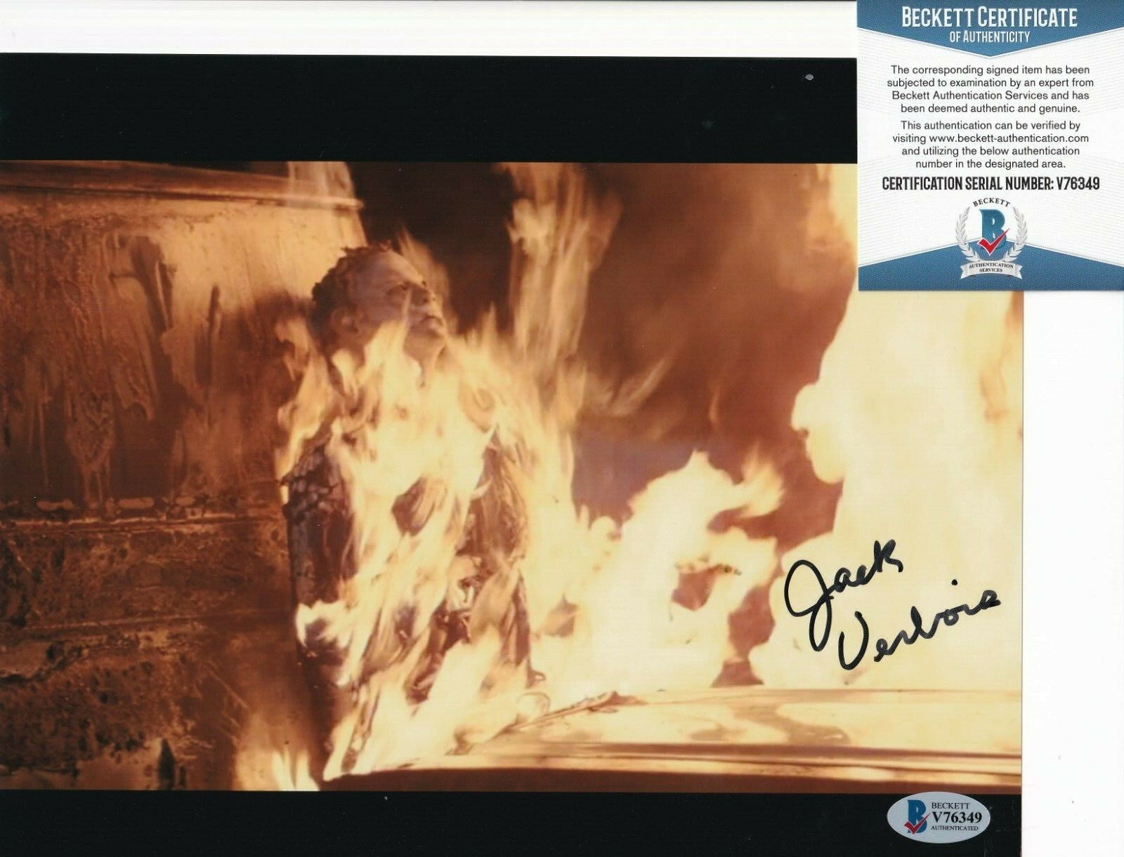 JACK VERBOIS signed (HALLOWEEN II) Ben Tramer 8X10 photo BECKETT BAS V76349