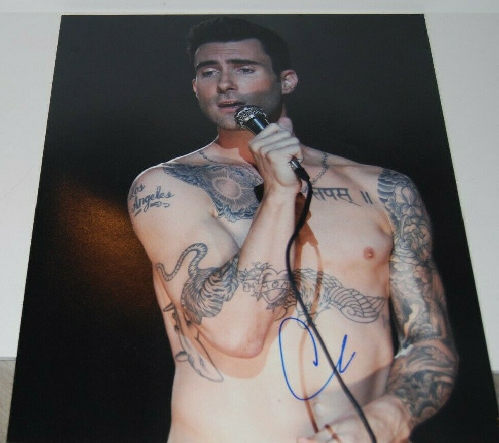 ADAM LEVINE signed (MAROON 5) The Voice Beautiful Mistakes 11X14 photo W/COA