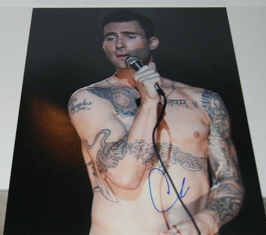 ADAM LEVINE signed (MAROON 5) The Voice Beautiful Mistakes 11X14 photo W/COA