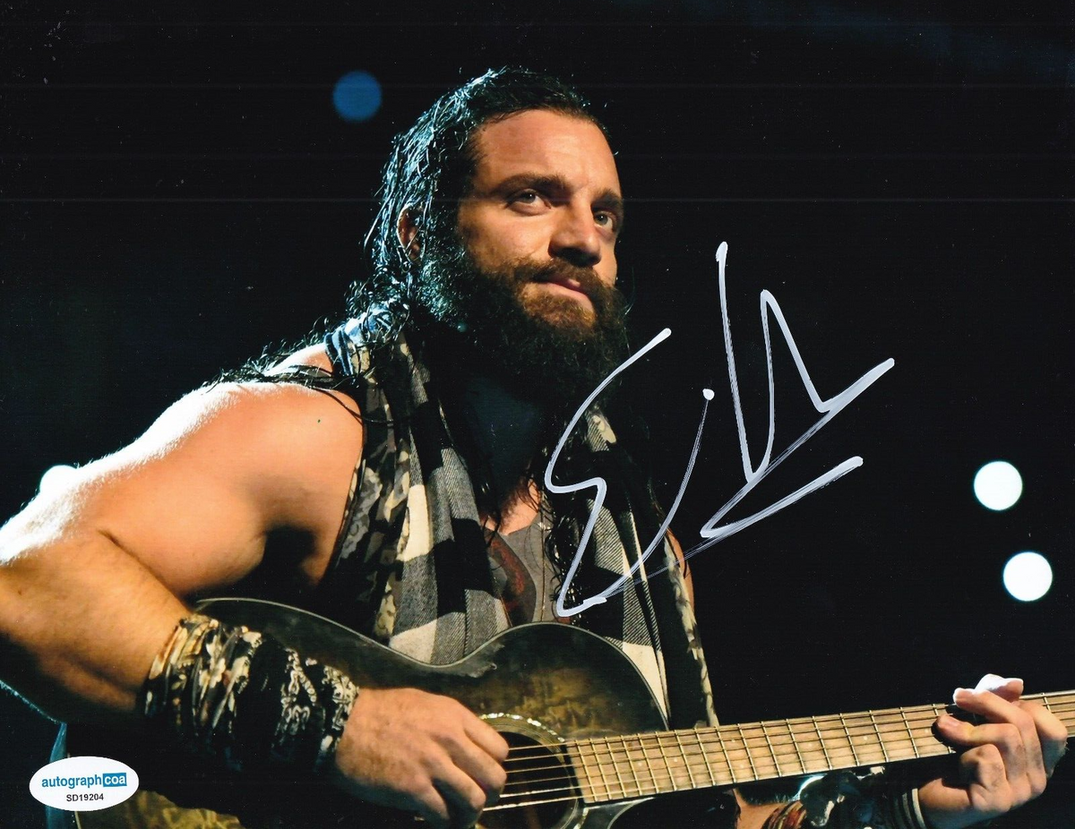 ELIAS signed (WWE) Wrestling Smackdown Raw 8X10 photo ACOA SD19204