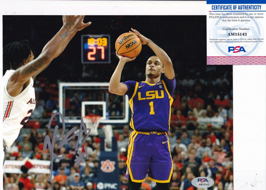 XAVIER PINSON signed (LSU TIGERS) basketball 8X10 photo PSA/DNA COA AM15143