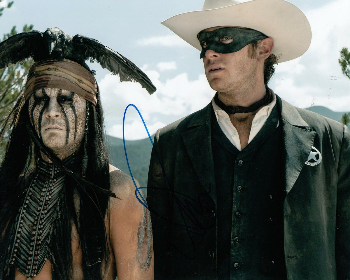 ARMIE HAMMER signed (THE LONE RANGER) Movie 8X10 photo *John* autograph W/COA #2