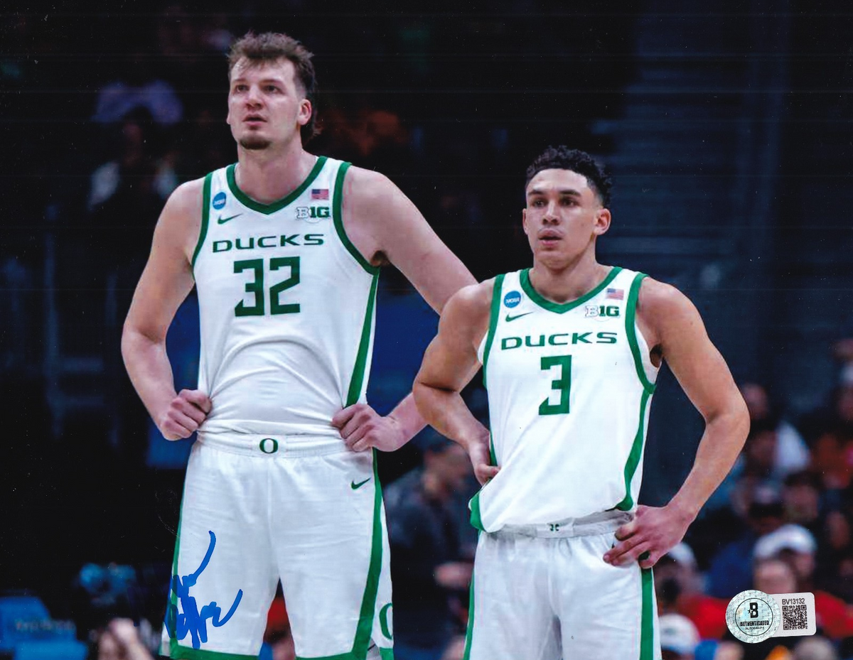 NATE BITTLE signed (OREGON DUCKS) Basketball 8X10 photo BECKETT BAS BV13132