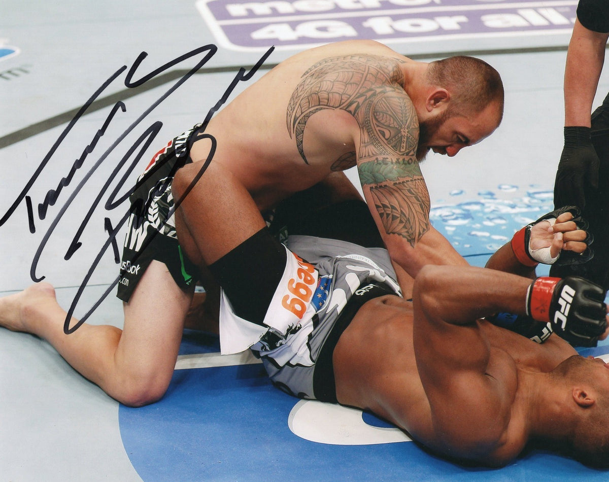 Travis Browne Signed UFC MMA Octagon 8x10 Photo w/COA #2
