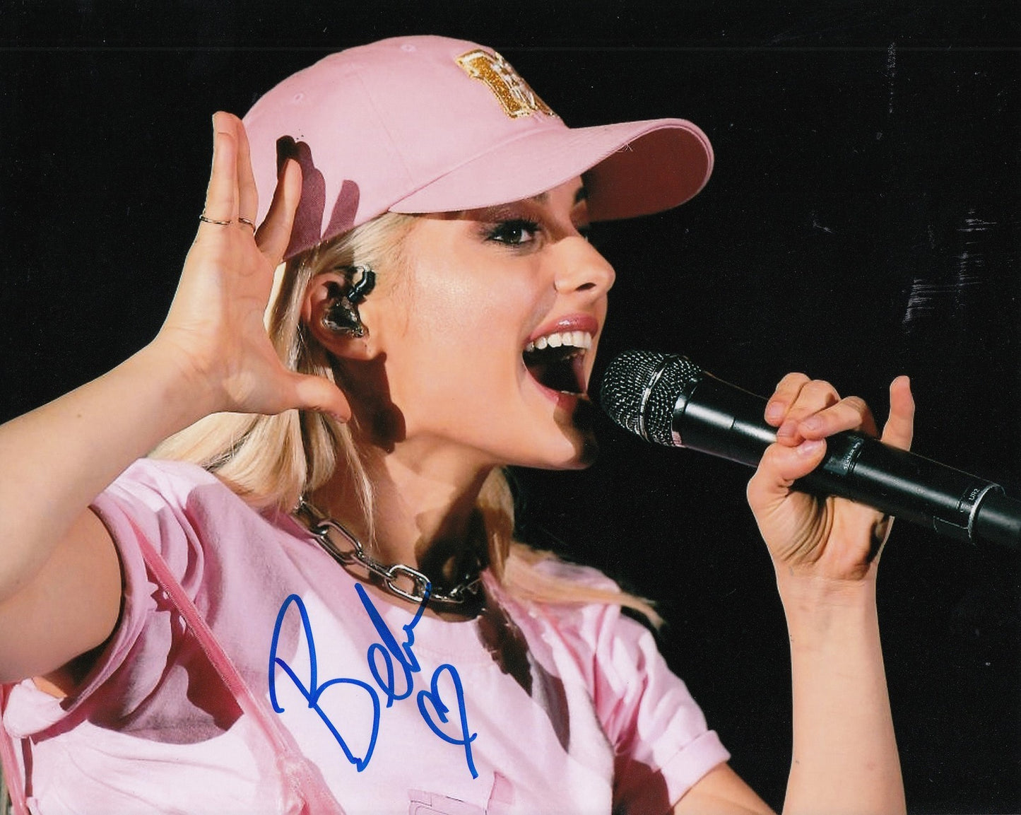 BEBE REXHA signed (MUSIC SINGER) SEXY 8X10 photo *I DONT WANNA GROW UP* W/COA #1