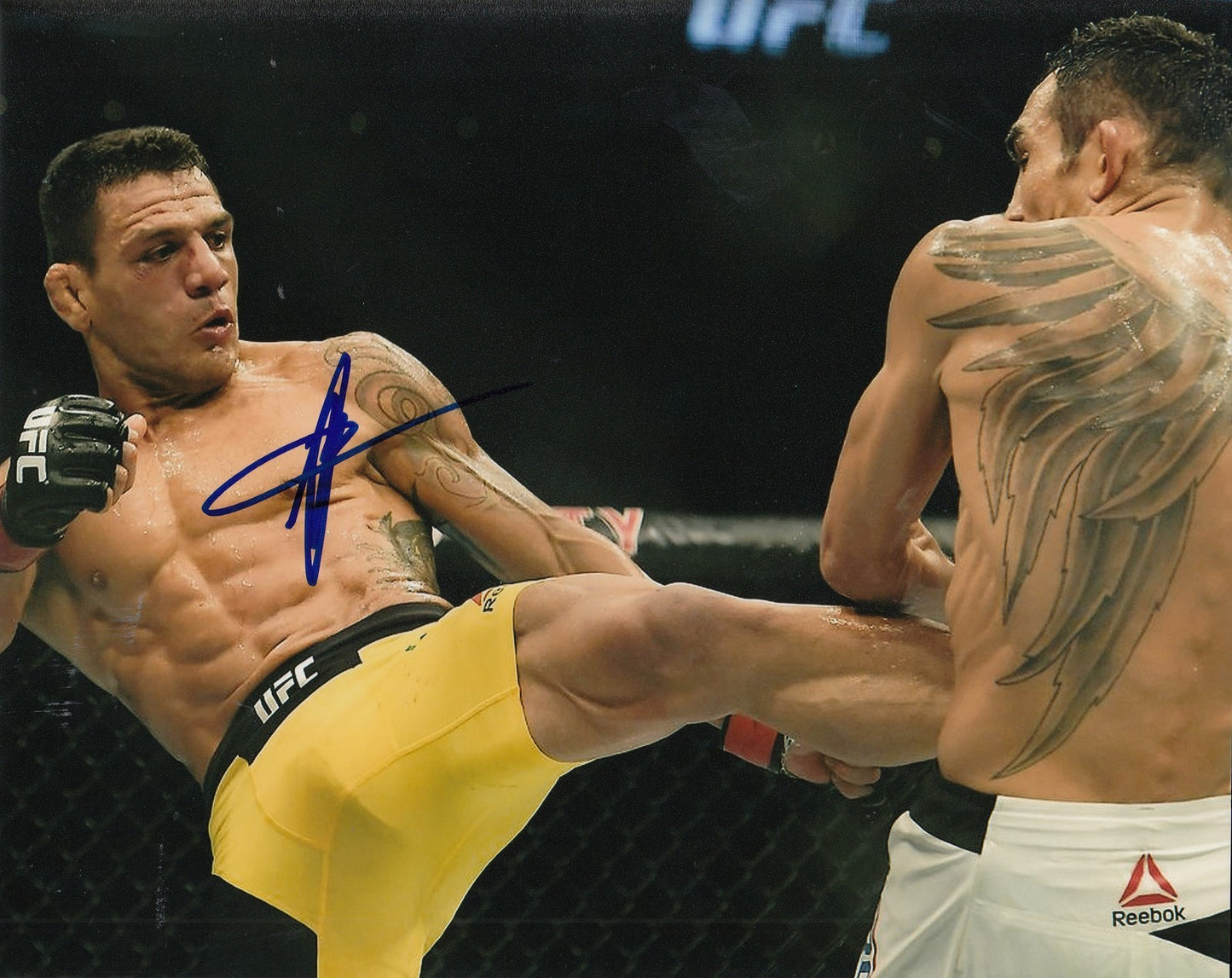 RAFAEL DOS ANJOS signed (UFC) MMA FIGHTING RDA Welterweight 8X10 photo W/COA #1
