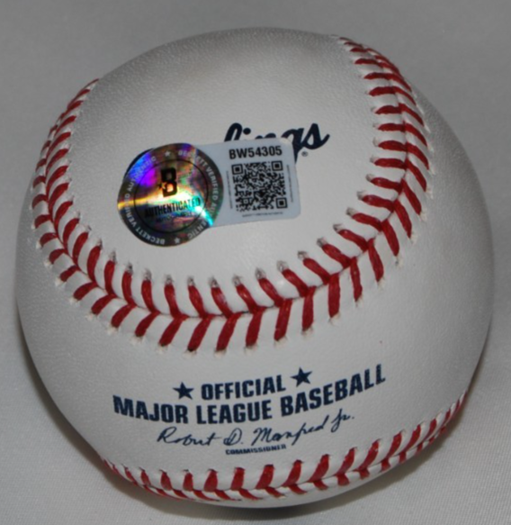 BRYCE ELDRIDGE signed (SAN FRANCISCO GIANTS) OML logo baseball BECKETT BW54305