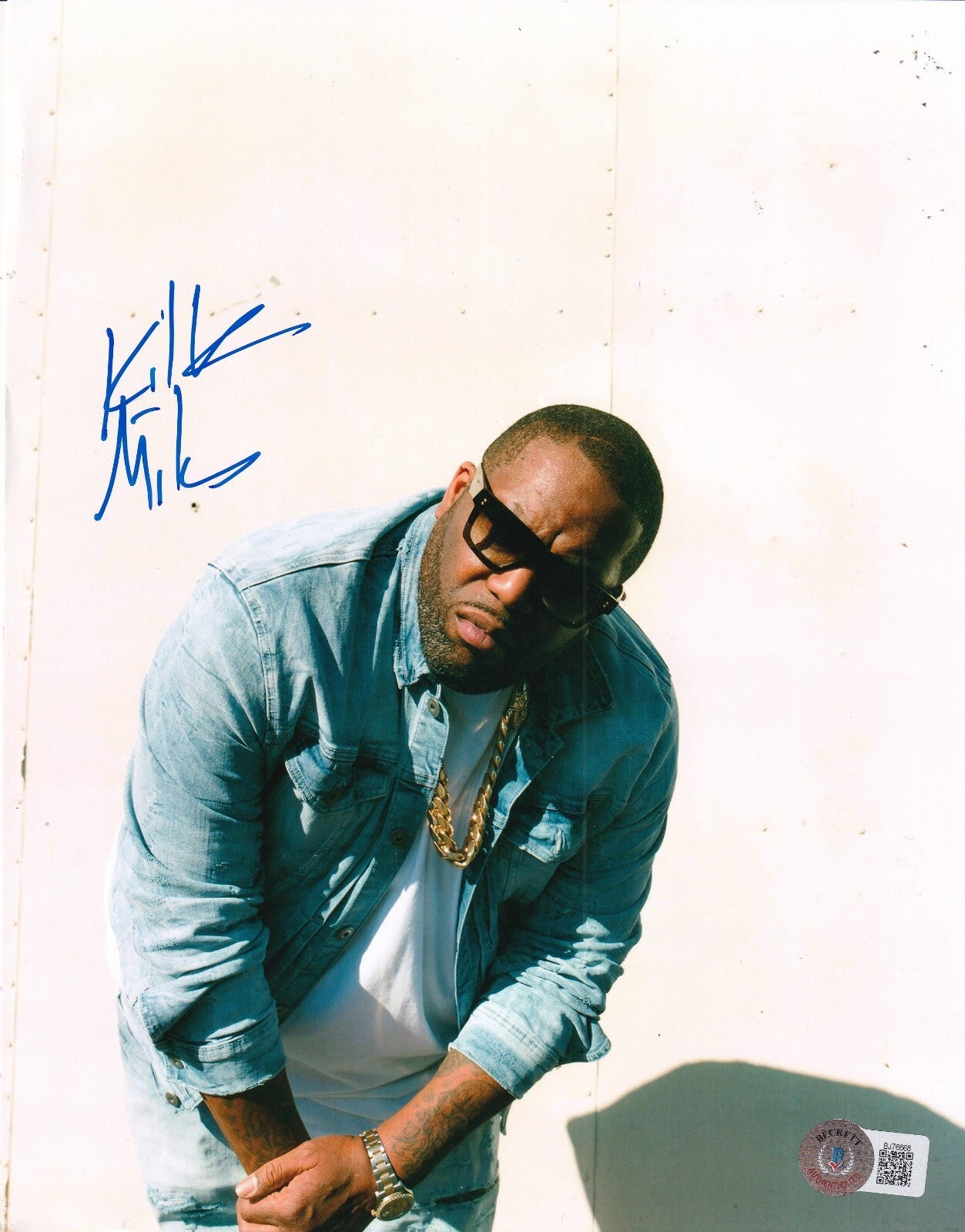 KILLER MIKE signed (DOWN BY THE LAW) RAPPER 8X10 photo BECKETT BAS BJ76668