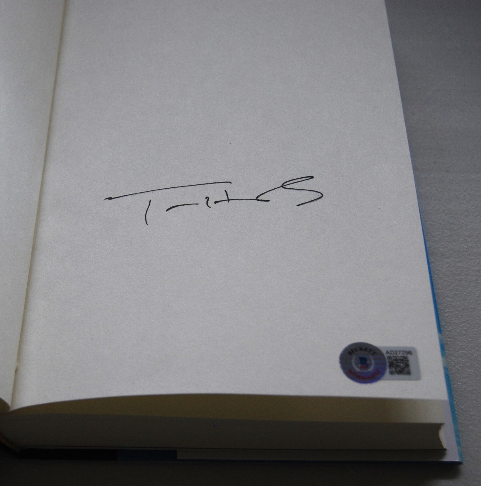 TOM HANKS signed (MAKING OF ANOTHER MOTION) HARDCOVER BOOK Beckett BAS AD27296