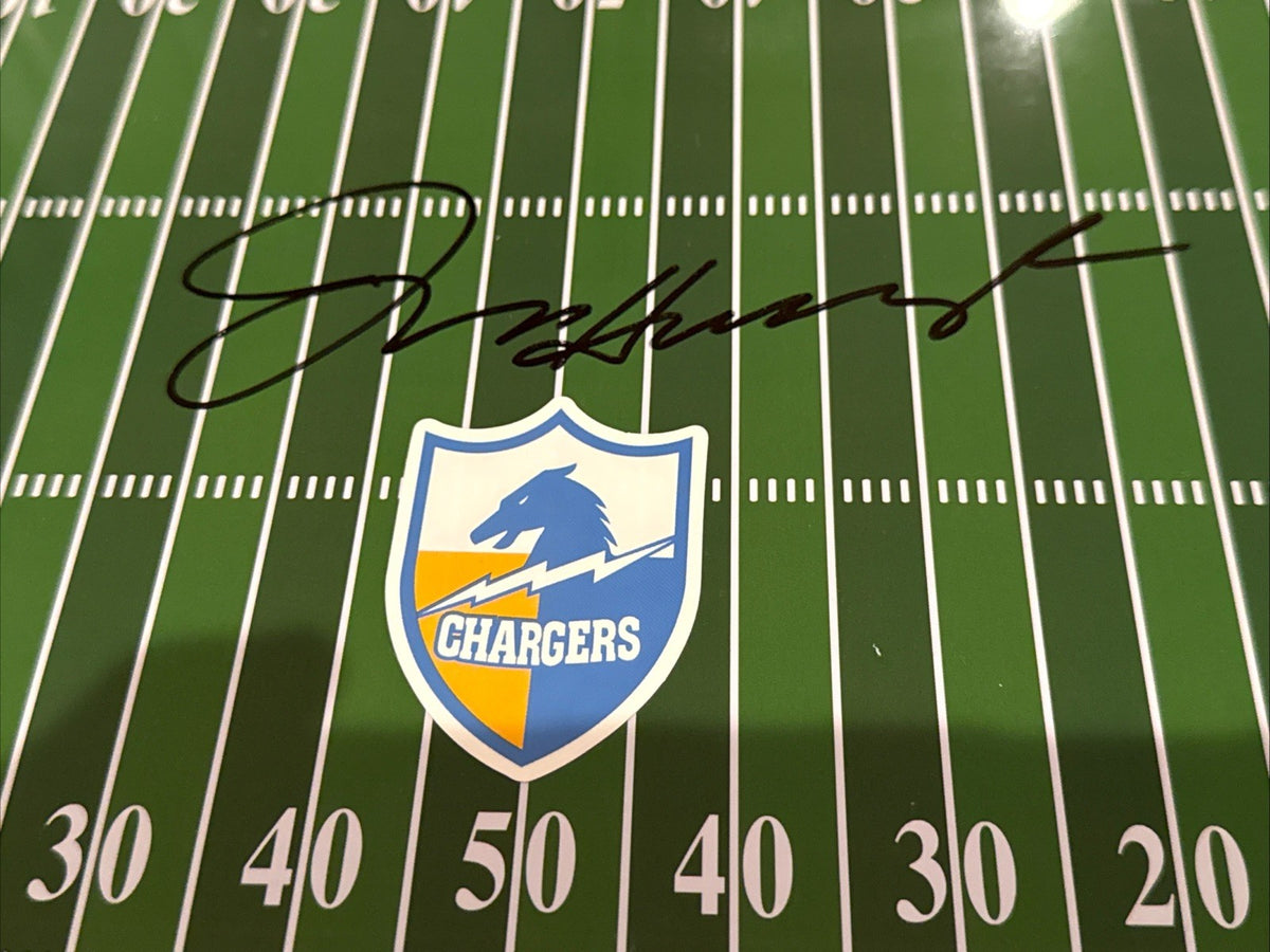 JIM HARBAUGH signed (LOS ANGELES CHARGERS) Coaches clipboard BECKETT BAS BW54034