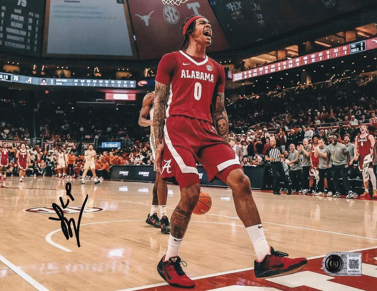 LABARON PHILON signed (ALABAMA CRIMSON TIDE) basketball 8x10 BECKETT BY085755