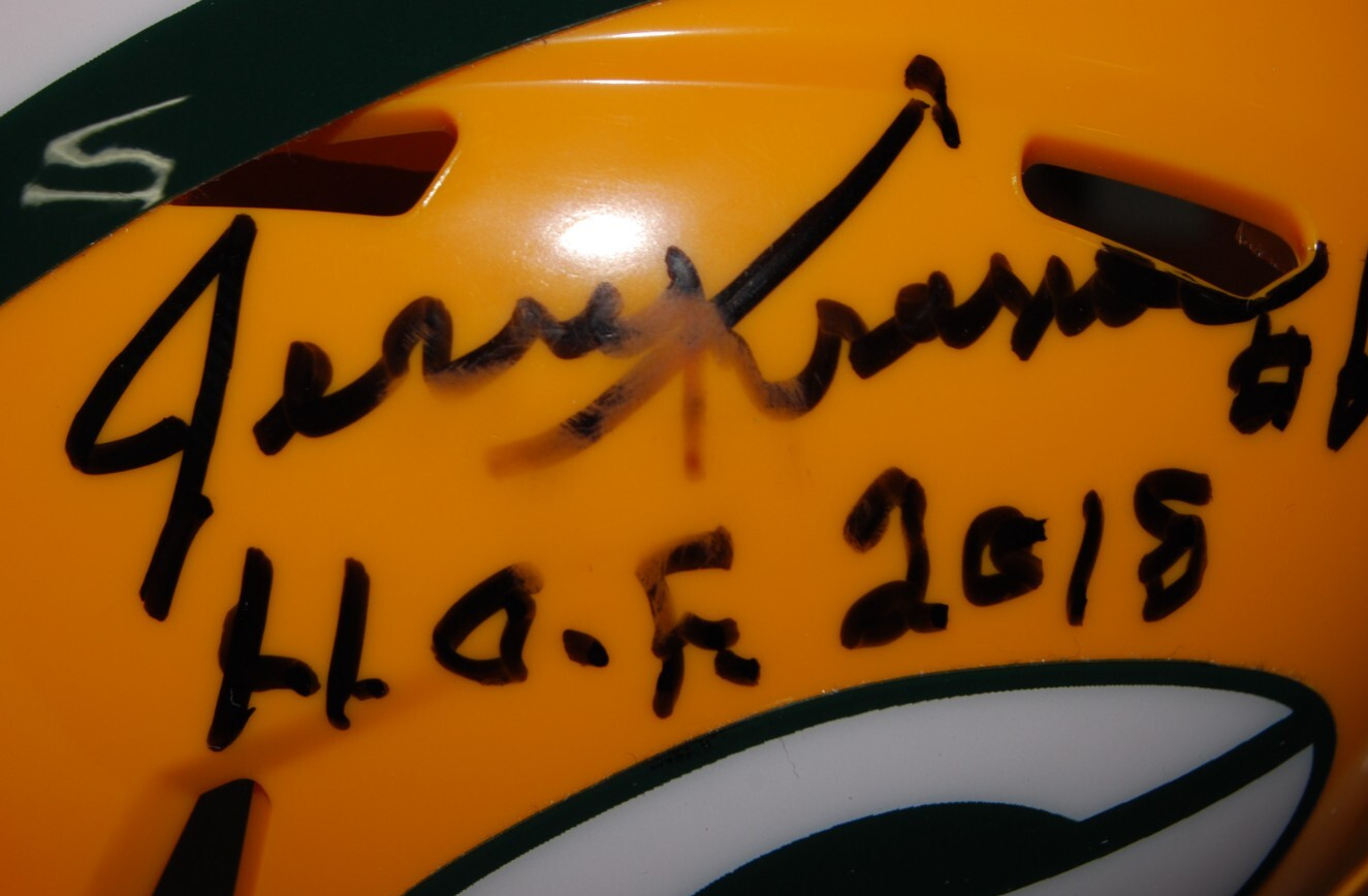 JERRY KRAMER signed (GREEN BAY PACKERS) mini football helmet BECKETT BAS BS38091