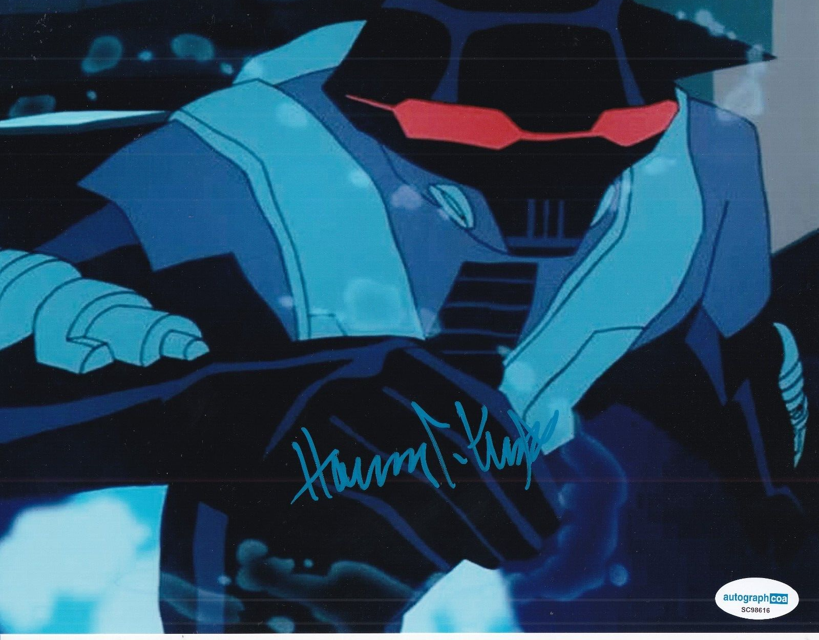 HARRY LENNIX signed (JUSTICE LEAGUE) Black Manta 8X10 photo ACOA SC98616