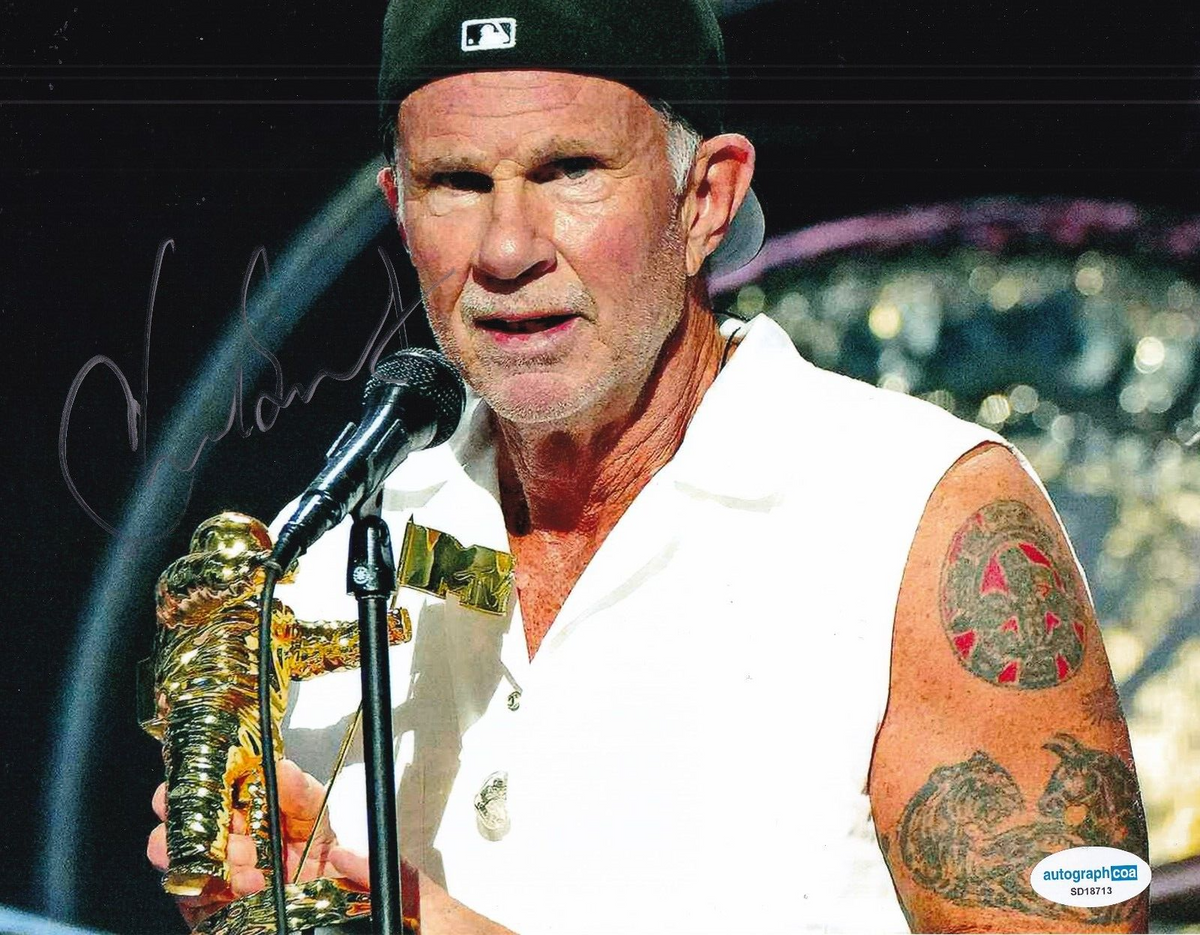 CHAD SMITH signed (RED HOT CHILI PEPPERS) autographed 8X10 photo ACOA SD18713