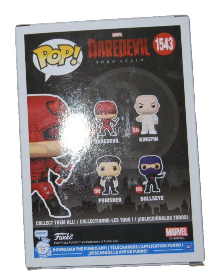 CHARLIE COX signed (DAREDEVIL) Born Again Funko Pop #1543 BECKETT BY085868