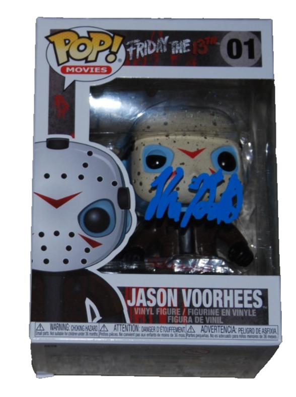 KANE HODDER signed (FRIDAY THE 13TH) Jason Voorhees 01 Funko Pop BECKETT BU41099