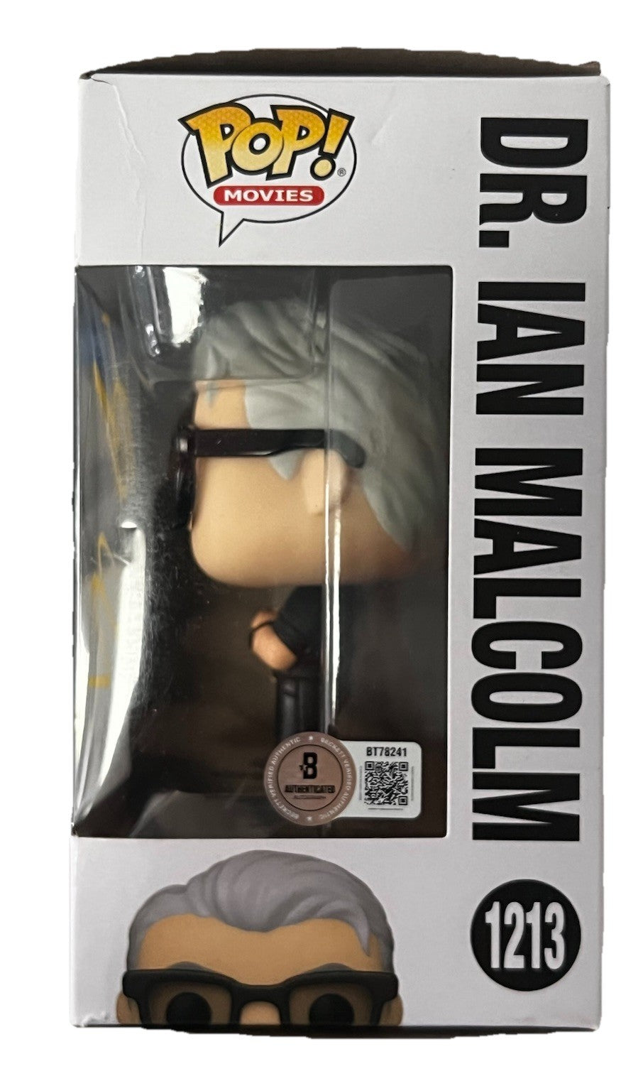 JEFF GOLDBLUM signed (JURRASIC WORLD) #1213 Dr Ian Funko Pop BECKETT BAS BT78241