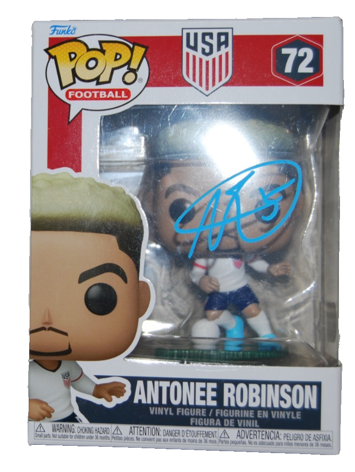 ANTONEE ROBINSON signed (TEAM USA) Soccer Funko Pop #72 BECKETT BY085893