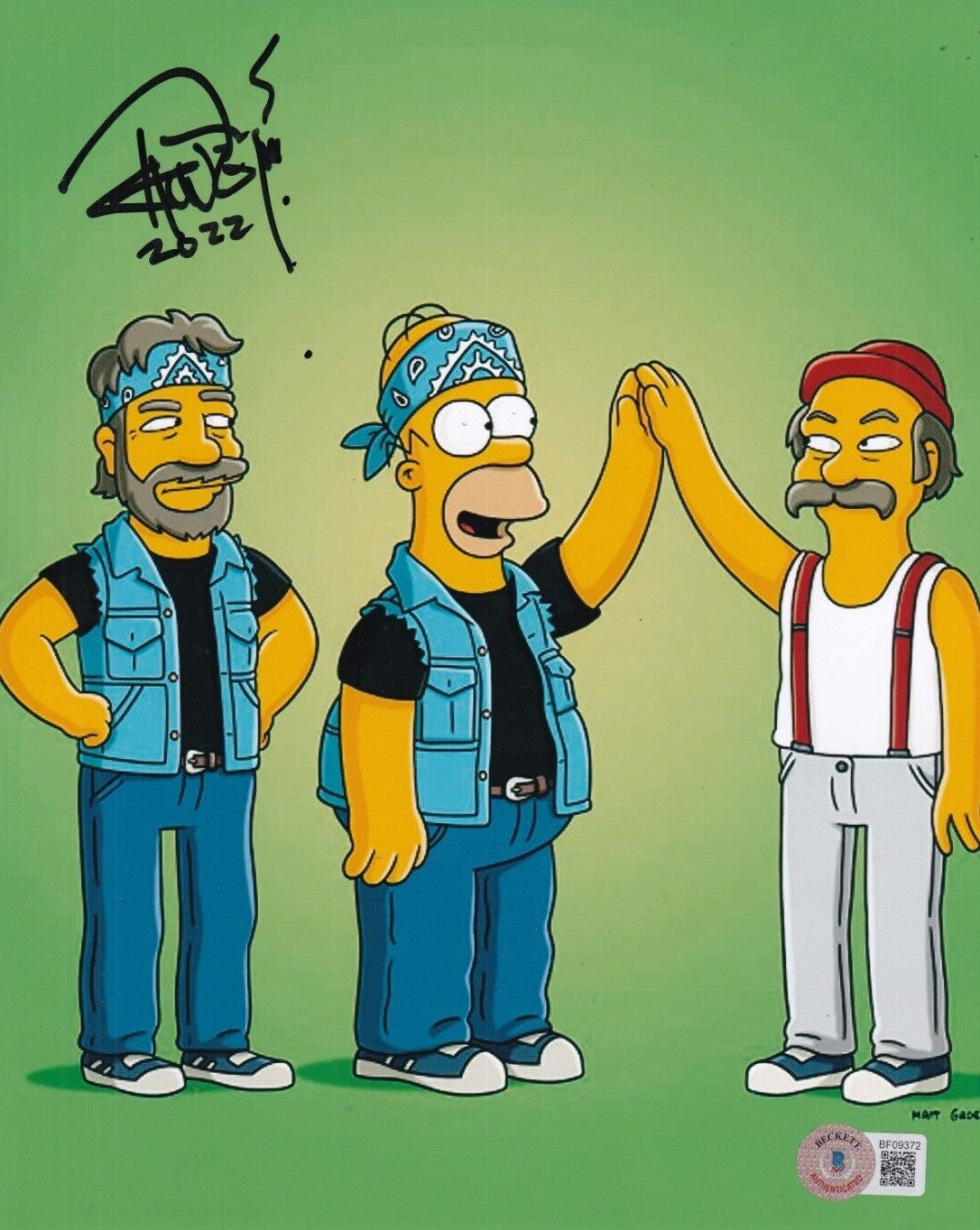 TOMMY CHONG signed (THE SIMPSONS) Up in Smoke 8X10 photo BECKETT BAS BF09372