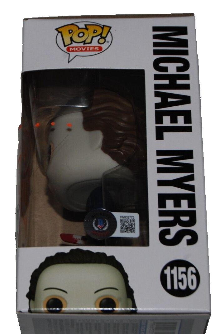 NICK CASTLE & TOMMY LEE WALLACE signed (HALLOWEEN) Funko pop #1156 BAS 1W002772