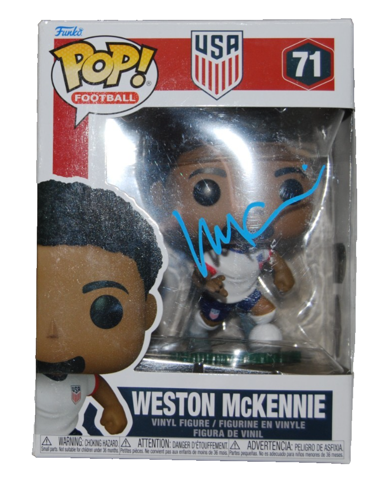 WESTON MCKENNIE signed (TEAM USA) Soccer Funko Pop #71 BECKETT BY085881