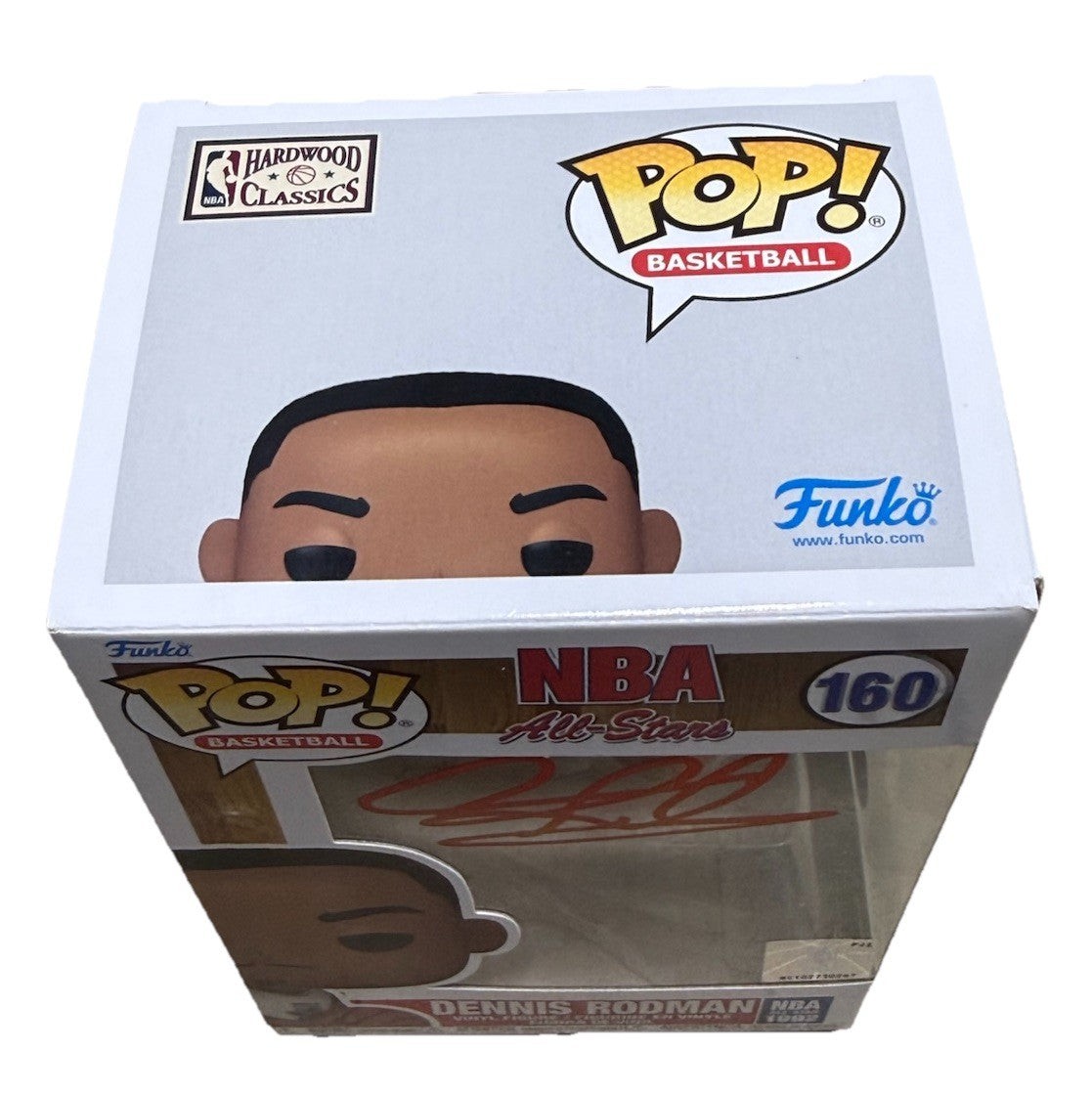 DENNIS RODMAN signed (1992 All Star) PISTONS Funko Pop #160 BECKETT BAS 2W819304