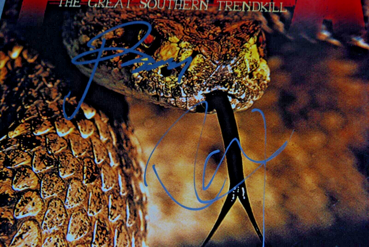 PANTERA signed (THE GREAT SOUTHERN TRENDKILL) Phil & Rex Vinyl Record LP BECKETT