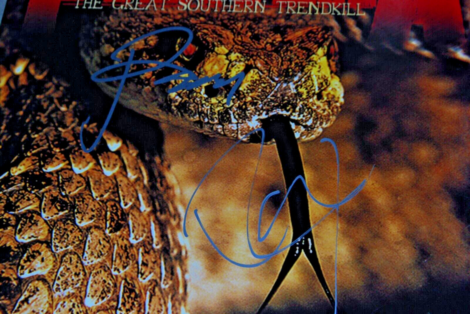 PANTERA signed (THE GREAT SOUTHERN TRENDKILL) Phil & Rex Vinyl Record LP BECKETT