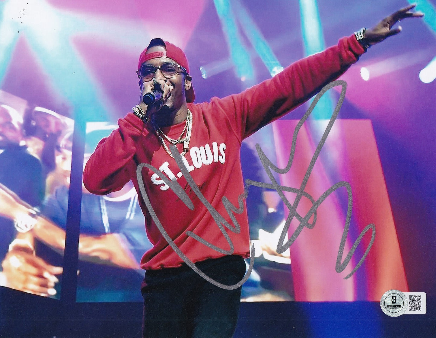 CHINGY signed (PULLIN ME BACK) Music singer 8X10 photo BECKETT BAS BP09474