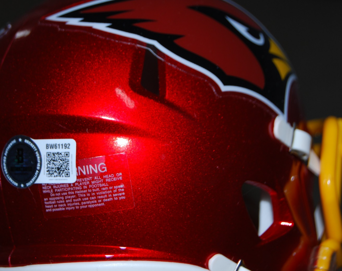 MIKE LAFLEUR signed (ARIZONA CARDINALS) mini football helmet BECKETT BW61192