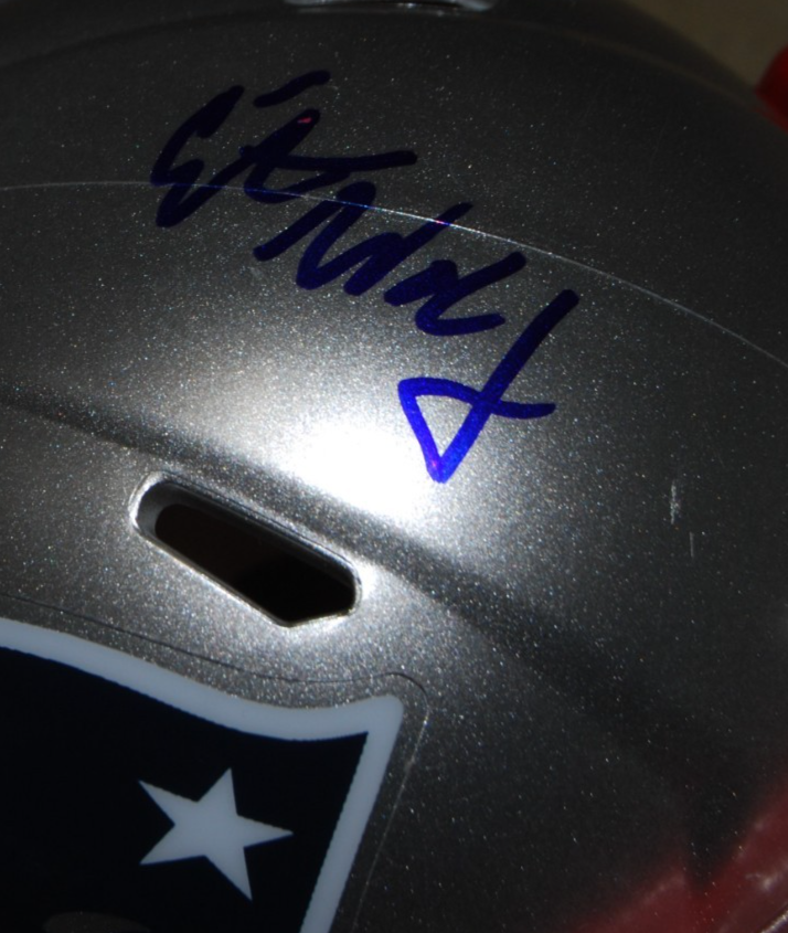 ELIOT WOLF signed (NEW ENGLAND PATRIOTS) mini football helmet BECKETT BW61064