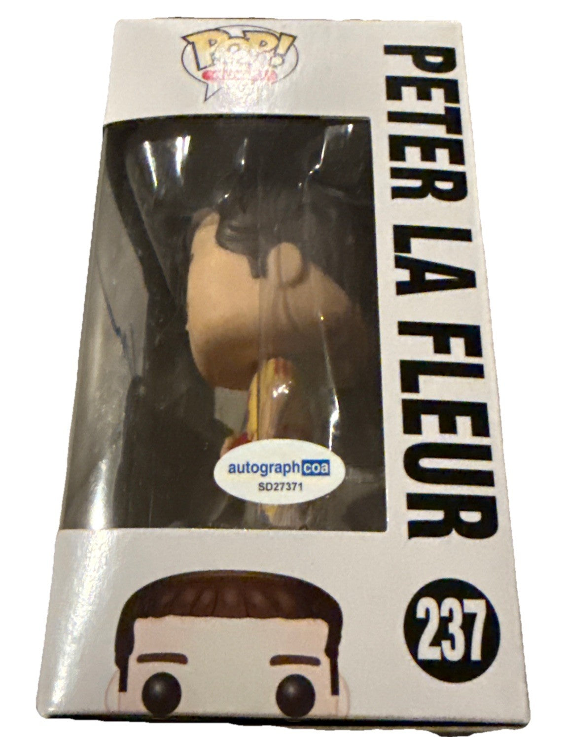 VINCE VAUGHN signed (DodgeBall) Peter La Fleur Funko Pop #237 ACOA SD27371