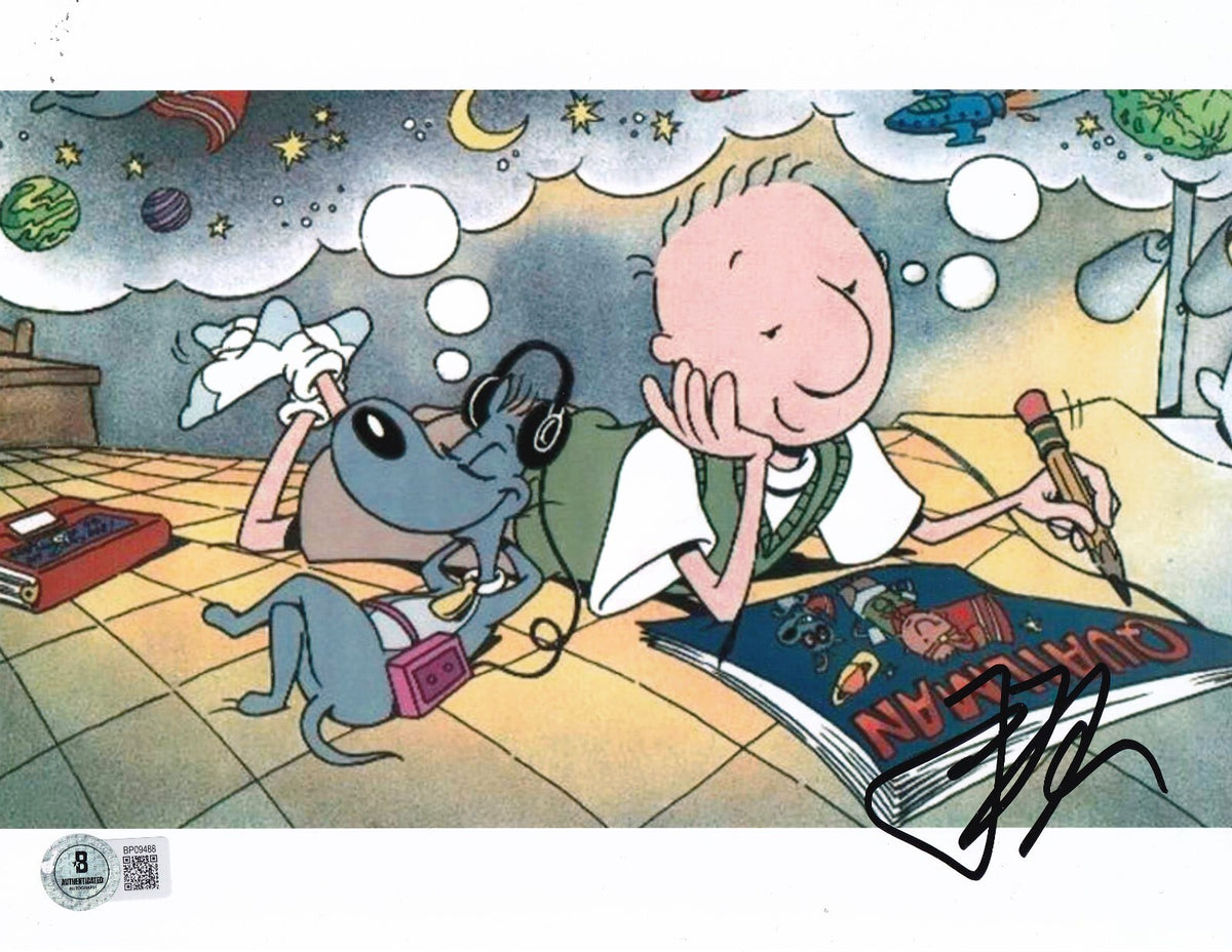 FRED NEWMAN signed (DISNEY'S DOUG) Porkchop 8X10 photo BECKETT BP09488